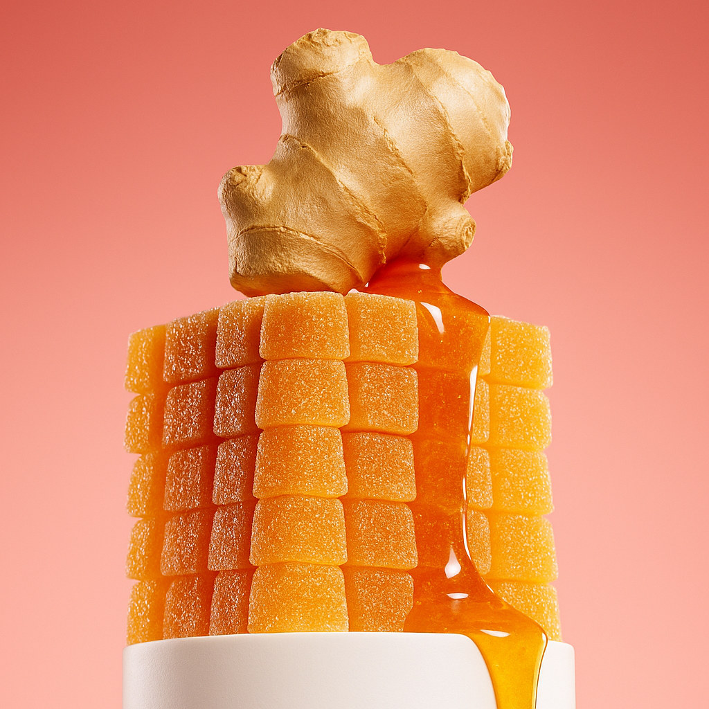 Vitality Gummies Premium Ginger Gummies for Men's Performance