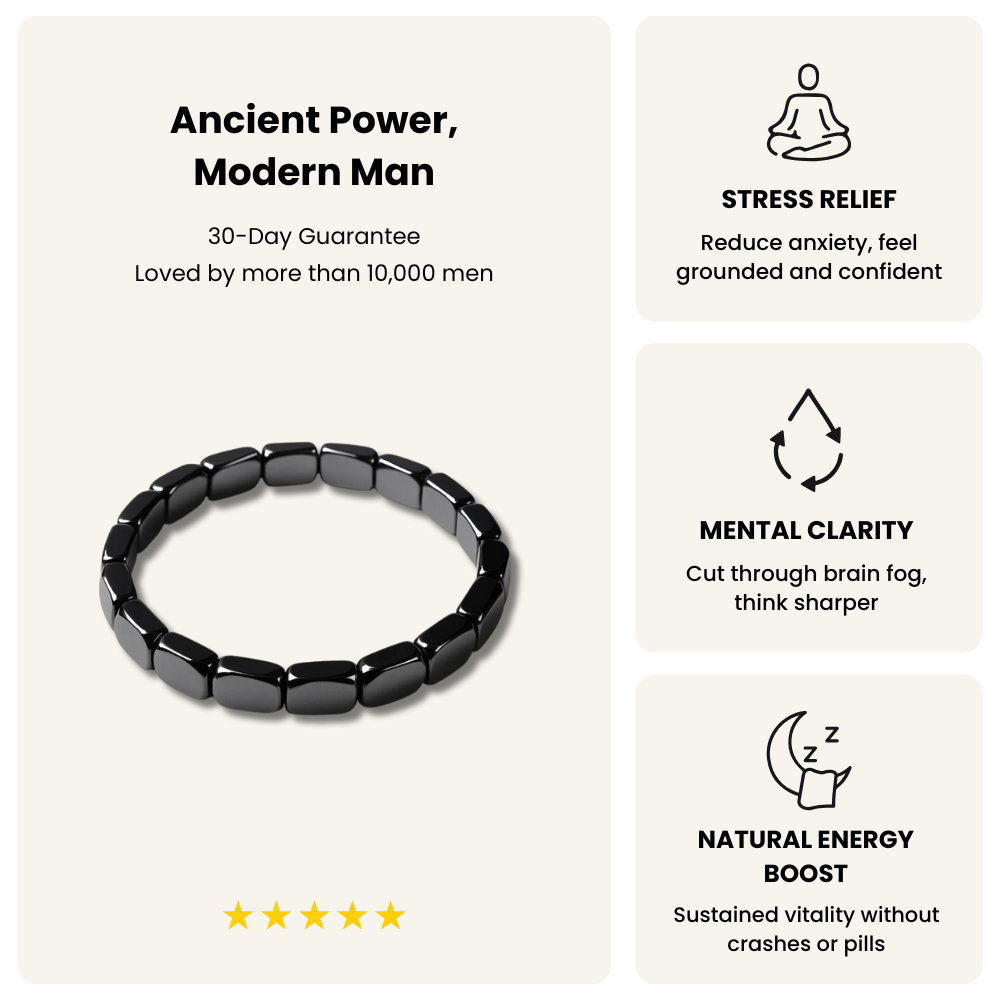 Manly Hematite Bracelet - The Original