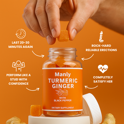 Vitality Gummies Premium Ginger Gummies for Men's Performance