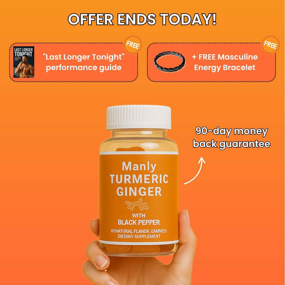 Vitality Gummies Premium Ginger Gummies for Men's Performance